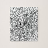 パリ(1911年)のヴィンテージの地図 ジグソーパズル (縦)