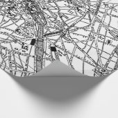 パリ(1911年)のヴィンテージの地図 ラッピングペーパー (角)