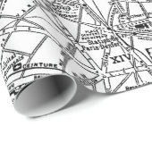 パリ(1911年)のヴィンテージの地図 ラッピングペーパー (ロールコーナー)