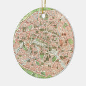 パリ(1920年)のヴィンテージの地図 セラミックオーナメント (左)