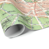 パリ(1920年)のヴィンテージの地図 ラッピングペーパー (ロールコーナー)