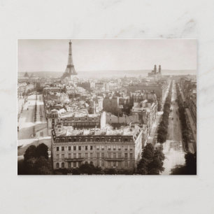 パリ： Aerial View, 1900 ポストカード