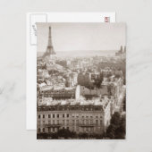 パリ： Aerial View, 1900 ポストカード (正面/裏面)
