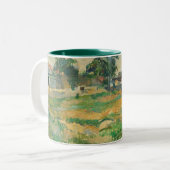 パリ、c. 1876年(油の近くのポールセザンヌ|の景色 ツートーンマグカップ (正面左)