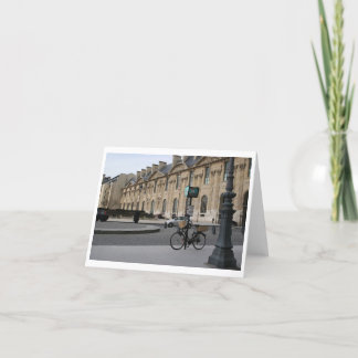 パリ、Drybrush Notecardのバイク カード
