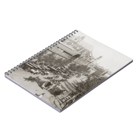 パリ: Les Halles、C1900 ノートブック (左側)