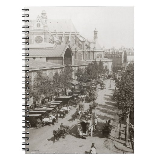 パリ: Les Halles、C1900 ノートブック (正面)