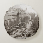 パリ: Les Halles、C1900 ラウンドクッション (裏面)