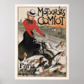 パリ – MOTOCYCLES COMIOT 1899 ポスター (正面)
