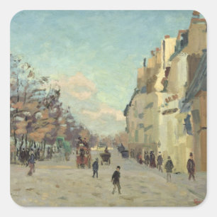 パリ、Quai de Bercyの雪の効果、c.1873-74 スクエアシール