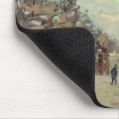 パリ、Quai de Bercyの雪の効果、c.1873-74 マウスパッド (コーナー)