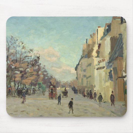 パリ、Quai de Bercyの雪の効果、c.1873-74 マウスパッド (正面)