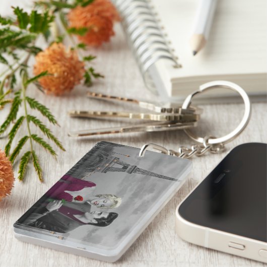 パリB&W キーホルダー (正面右)