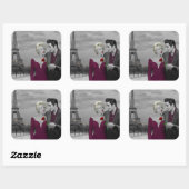 パリB&W スクエアシール (シート)