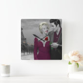 パリB&W スクエア壁時計 (ホーム)