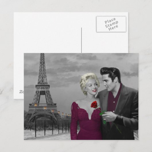 パリB&W ポストカード (正面/裏面)