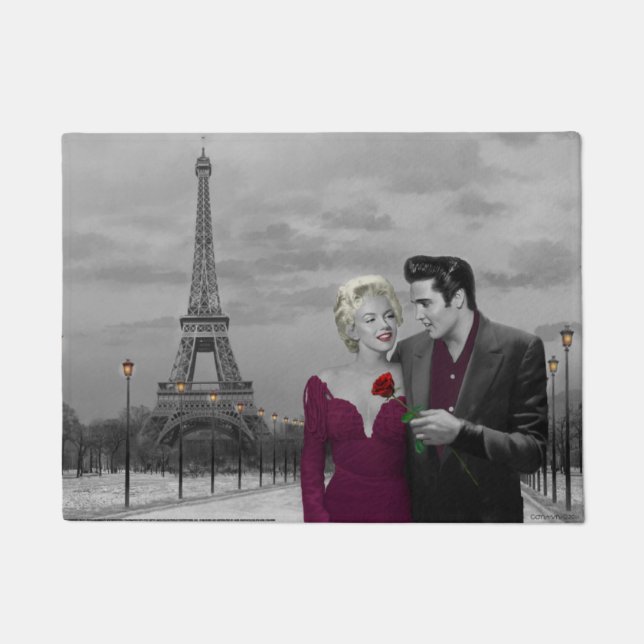 パリB&W 2 ドアマット (正面)