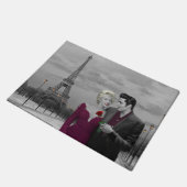 パリB&W 2 ドアマット (アングル)