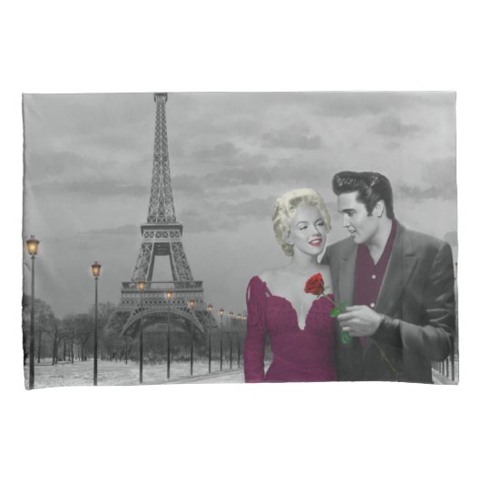 パリB&W 2 枕カバー (正面右)