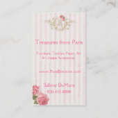 パリBrocanteの名刺 名刺 (裏面)