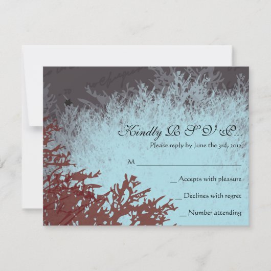 パリFRANCEフランスのバーバルミツワー返信カード 出欠カード (正面)