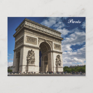 パリFrance Arc De Triompheトラベルフォト ポストカード