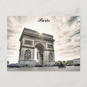 パリFrance Arc De Triompheトラベルフォト ポストカード