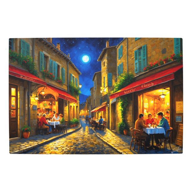 パリinサマーメタルウォールアート メタルプリント (正面)