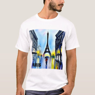 パリin the Rain Tシャツ