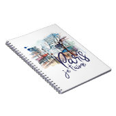 パリJeのt'aimeの水彩画の書道のフランスの芸術 ノートブック (右側)