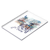 パリJeのt'aimeの水彩画の書道のフランスの芸術 ノートブック (左側)