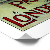 パリLondres,ケミン・ド・ファー・デュ・ノルド,旅行 ポスター (角)