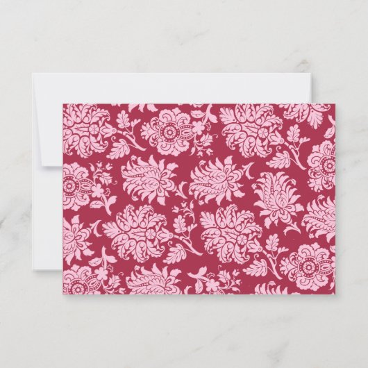 パリRSVPのキャンデーの赤 出欠カード (裏面)