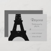 パリRSVPの夕べ 出欠カード (正面/裏面)