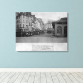 パリRue de la Montagne Sainte-Genevieve キャンバスプリント (インサイチュ (ウッドフロア))