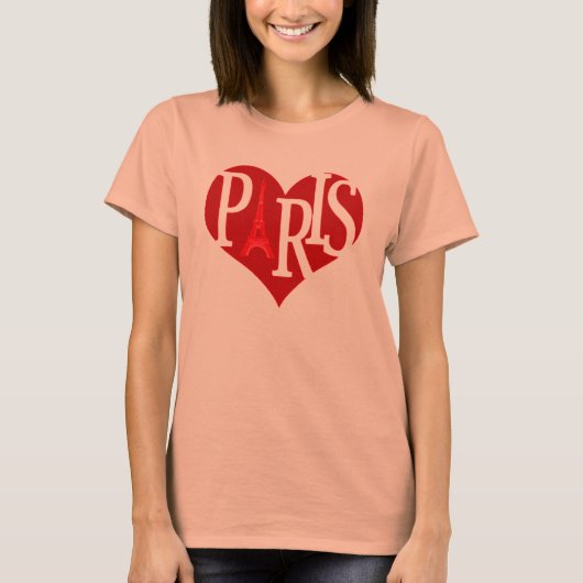 パリTシャツが大好き Tシャツ (正面)