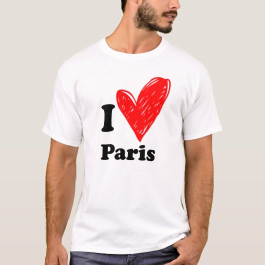 パリTシャツが大好き Tシャツ (正面)