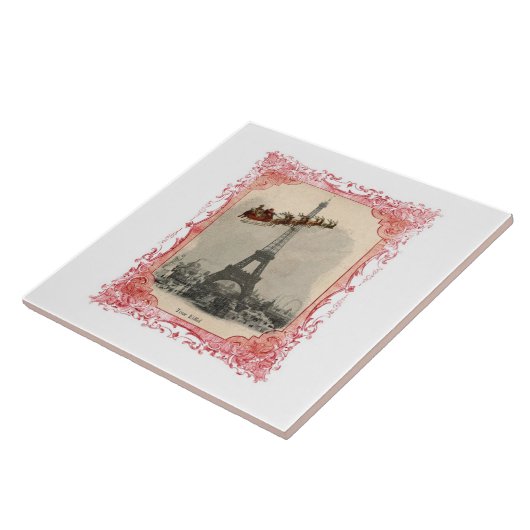 パリTrivetのタイル上のヴィンテージサンタ タイル (側面)