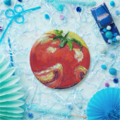 パリWyatt Llanso著トマトの紙皿 ペーパープレート (パーティー)