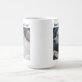 パルと可愛い犬最高のの写真 コーヒーマグカップ (中央)