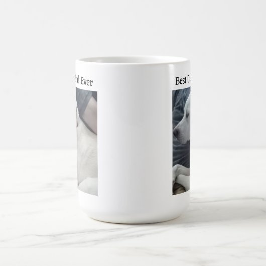 パルと可愛い犬最高のの写真 コーヒーマグカップ (中央)