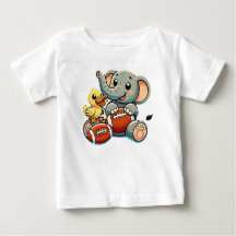 パルよくはしゃぐス：カートゥーン象とアヒル