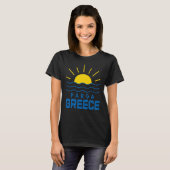 パルガギリシャインアンドシーウェーブウィメンズ Tシャツ (正面フル)