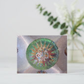 パルクゲルグリーンモザイク ポストカード (スタンド正面)