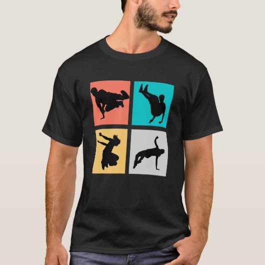 パルクールに精通 Tシャツ (正面)