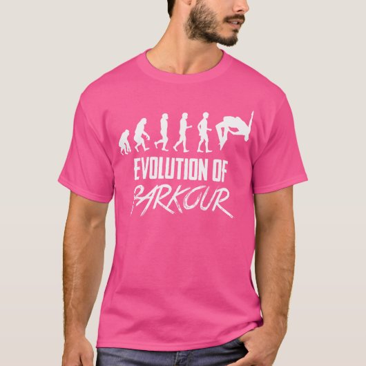 パルクールの進化 Tシャツ (正面)