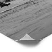 パルクールアスリートはヴェネツィアの橋に立つ ポスター (角)