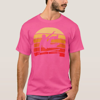 パルクールギフト レトロサンセットスタイル ヴィンテージパルクール Tシャツ
