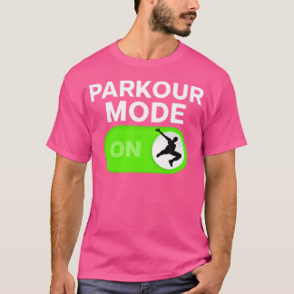 パルクールモード パルクール シルエット 少年 Tシャツ