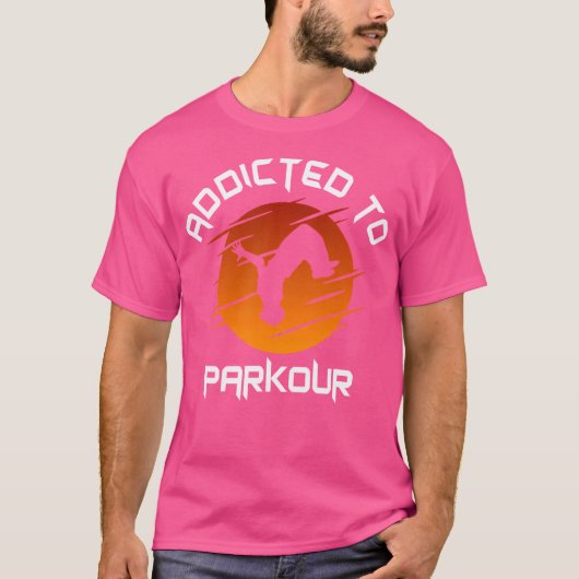 パルクール中毒のフリーランナー Tシャツ (正面)